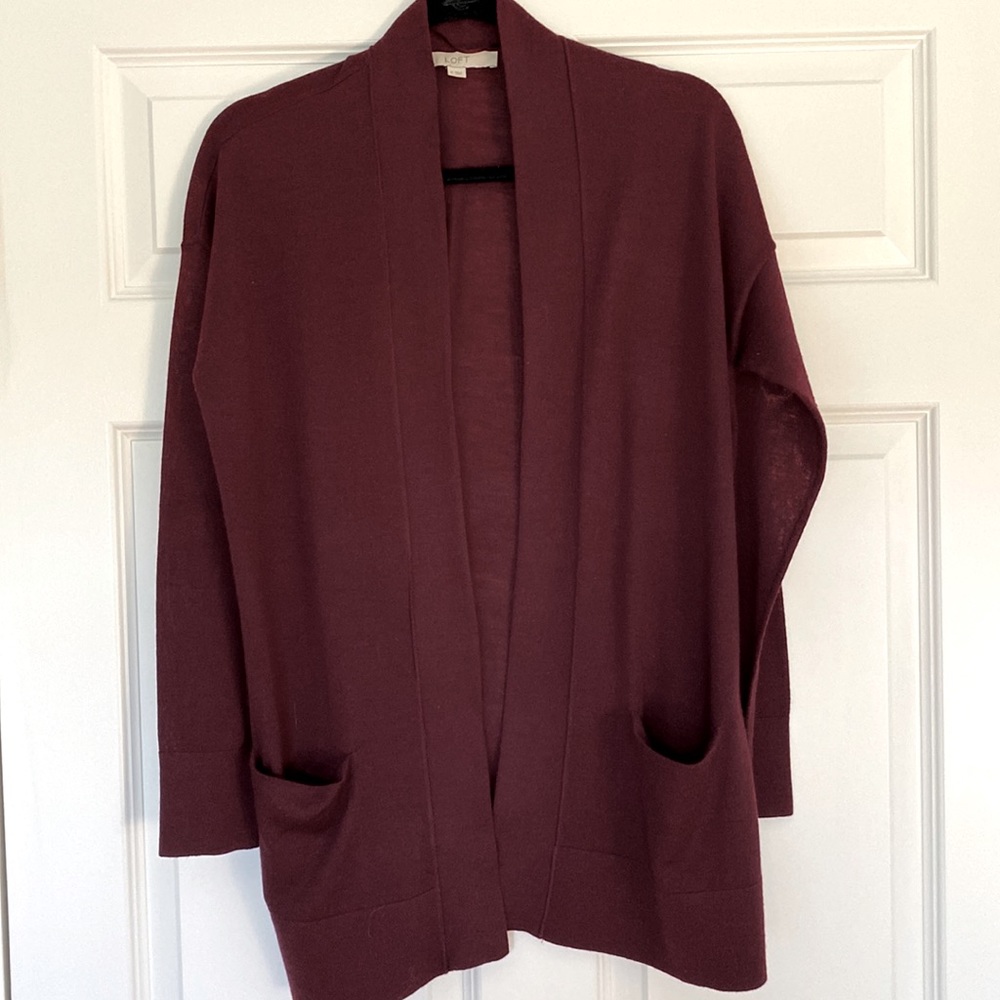 Loft open cardigan-with pockets